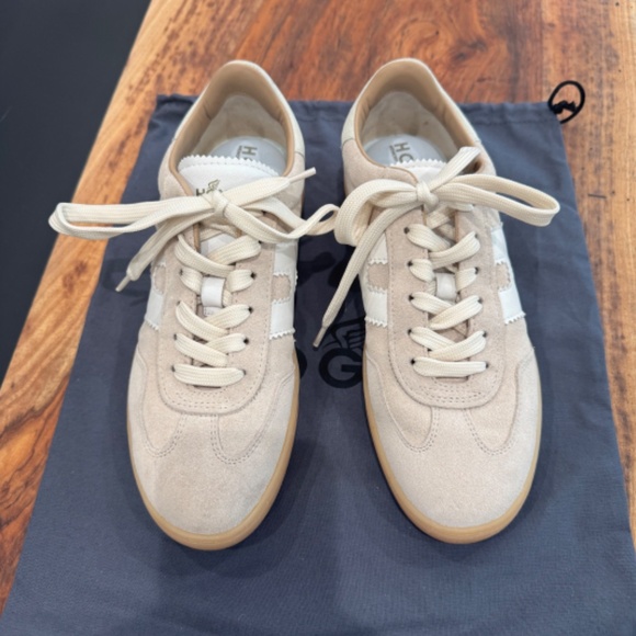 Hogan Beige Suede - Cool Sneakers Sz 7 - Picture 5 of 6